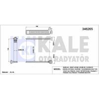 Kalorifer Radyatoru Golf Vii 13> Arteon 17> Passat 15> Tiguan 16> Touran 16> A3 13> Q2 17> Ateca 16> KALE 346265
