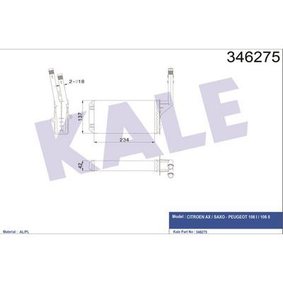 Kalorifer Radyatoru P106 Sxo Valeo Tipi 96> KALE 346275