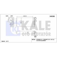 Kalorifer Radyator C4 P307 Dv6 (1 6Hdi) 2 0Hdi 16V KALE 346280