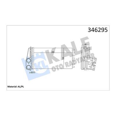 Kalorifer Radyatoru P307 Et3J4 (1 4 16V)  Tu5Jp4 (1 6 16V) Ew10J4 (2 0 16V) < 2006 Standart Sogutma (Benzinli) Marelli Tipi KALE 346295
