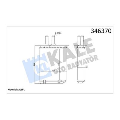 Kalorifer Radyatoru Barchetta Punto Lancia Y KALE 346370