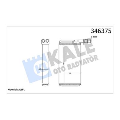 Kalorifer Radyatoru Tempra 1.6 S / Sx / Sxa KALE 346375