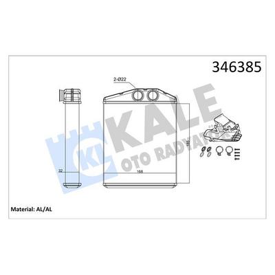 Kalorifer Radyatoru Croma Signum Vectra C Vectra C Gts Cadillac Bls Saab 9 3 9 3X KALE 346385