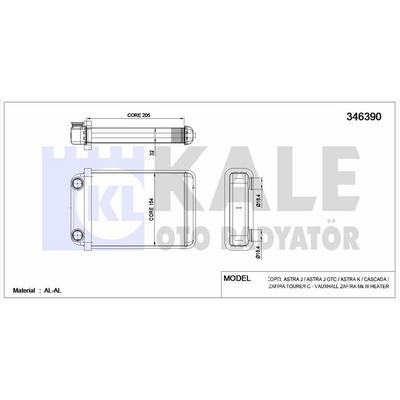 Kalorifer Radyatoru Astra J Astra J Gtc Astra K Cascada Zafira Tourer C Vauxhall Zafira Mk Iii KALE 346390