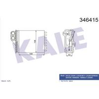 Kalorifer Radyatoru Duster Logan Ii Sandero Ii KALE 346415