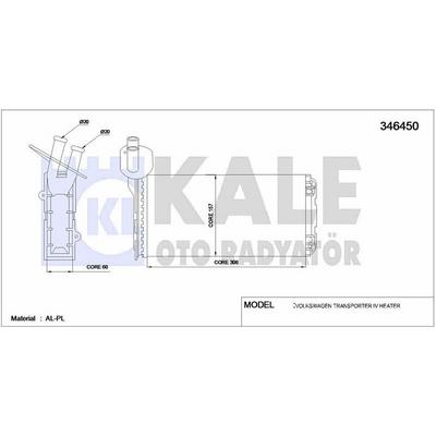 Kalorifer Radyatoru (Klimali) Transporter T4 96>03 KALE 346450