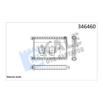 Kalorifer Radyatoru Bmw E87 E90 F26 F25 E84 E92 E91 E81  KALE 346460