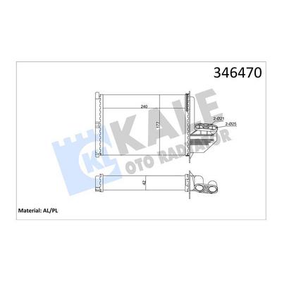 Kalorifer Radyatoru Bmw E36 Klimasiz KALE 346470