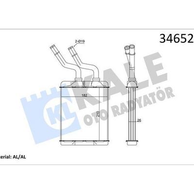 Kalorifer Radyatoru Alfa 147 156 Gt KALE 346520