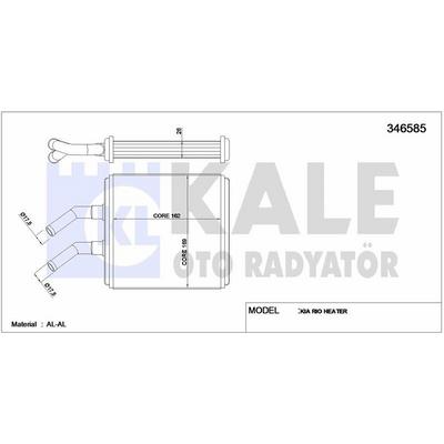 Kalorifer Radyatoru Kia Rio 2000-2005 KALE 346585