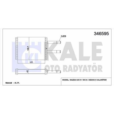 Kalorifer Radyatoru Mazda 626 92>97 KALE 346595