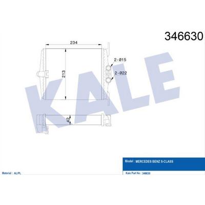 Kalorifer Radyatoru (Sasi No: A133638>) S-Class W140 91>98 KALE 346630