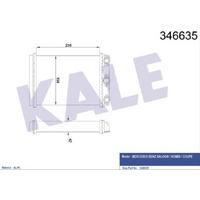 Kalorifer Radyatoru W124 85>93 S124 86>93 C124 87>92 KALE 346635