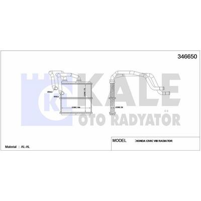 Kalorifer Radyatoru Nissan Qashqai Xtrail 2007-2013 KALE 346650