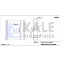 Kalorifer Radyatoru Primera 90>95 Sunny 90>94 Micra K11 92>00 KALE 346655