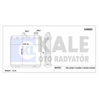 Kalorifer Radyatoru Astra F Calibra A Vectra A KALE 346660