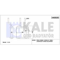 Kalorifer Radyatoru Corsa B Combo B Tigra A KALE 346685