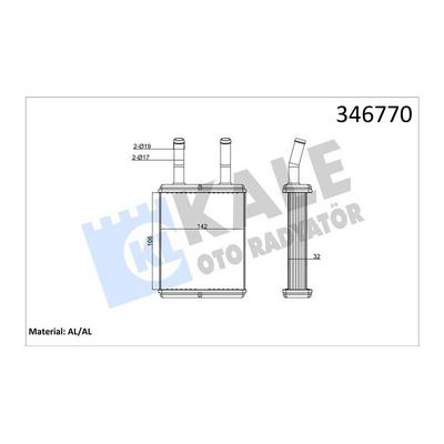 Kalorifer Radyatoru Hyundai Excel 90 94 (163×148×42) KALE 346770