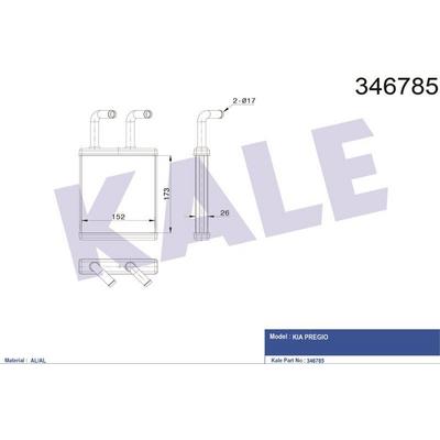 Kalorifer Radyatoru Kia Pregio 1997-> KALE 346785