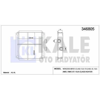 Kalorifer Radyatoru W204 07>14 W212 09>15 C218 11>17 R231 12> C190 14> R197 11> KALE 346805