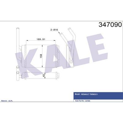 Kalorifer Radyatoru Twingo I 1 2 KALE 347090