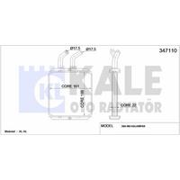 Kalorifer Radyator Kia Rio 2000 2005 KALE 347110