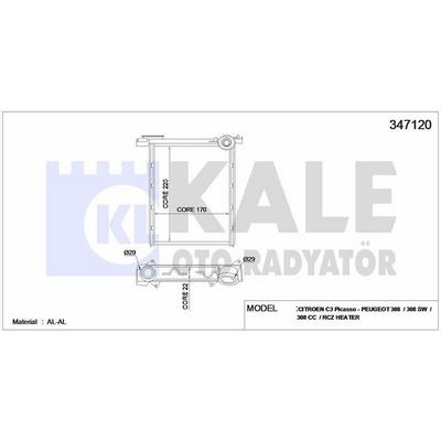 Kalorifer Radyatoru P308 Rcz C3 Picasso KALE 347120