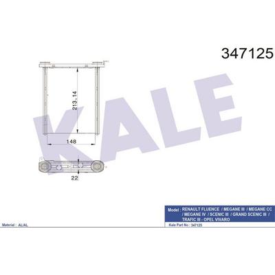 Kalorifer Radyatoru Fluence Megane Iii Megane Cc Megane Iv Scenic Iii Grand Scenic Iii Trafic Iii KALE 347125