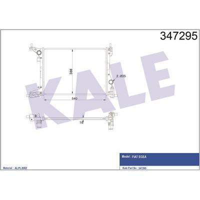 Motor Su Radyatoru Egea 1 4 Sedan 1 4 Station Wagon Benzinli (Mt) KALE 347295