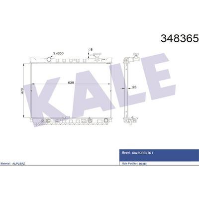 Motor Su Radyatoru Kia Sorento 2006> Otomatik Vites KALE 348365