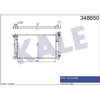 Motor Su Radyatoru Toyota Avensis 2003 2008 Manuel Vites KALE 348650