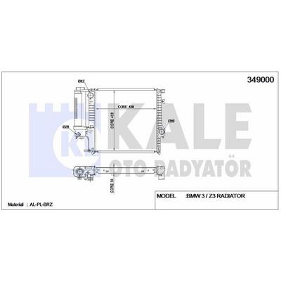 Motor Su Radyatoru Man/Sanz (Klimali) Bmw M40 M43 M50 M52 E30 E36 KALE 349000