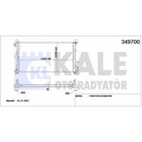 Motor Su Radyatoru (+Ac) Focus 2 0 98>05 Klimali Manuel Brazing (600×348×26) KALE 349700