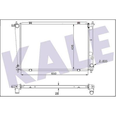 Motor Su Radyatoru Hyundai Starex Musurlu 01> Manuel (650×438×26) KALE 350520