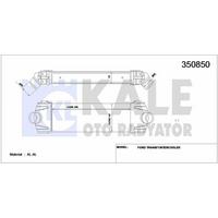 Turbo Intercooler  Radyatoru Transit V347 2 2Tdci / 2 4Tdci 06>14  KALE 350850