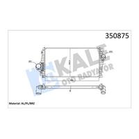 Turbo Radyatoru (Intercooler) Chevrolet Epica KALE 350875