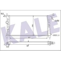 Motor Radyatoru Combo / Corsa B / Tigra Chevrolet Corsa Vauxhall Combo Mk I / Corsa Mk I / Tigra KALE 351235