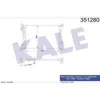 Motor Su Radyatoru  Fiat Doblo 1.4 10> Combo 1.4 10> Alfa Romeo Mito 1.4 10> Ac/Nac KALE 351280