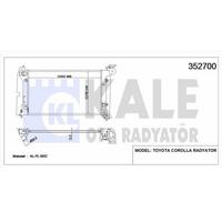 Motor Su Radyatoru Corolla Vvt I 01> Otomatik Vidali Gecmeli (600×355×16) KALE 352700