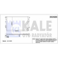 Motor Radyatoru (Brazing- 648×460) Caddy Passat Golf Jetta Octavia Touran Altea Superb 2 0Tdi Cfhc 04>13 KALE 353500