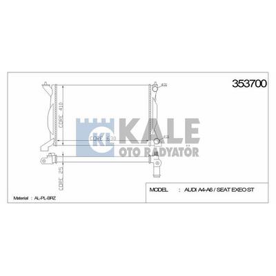 Motor Radyatoru Manuel A4 3 0 / Q 00>09 Exeo 09>14 KALE 353700