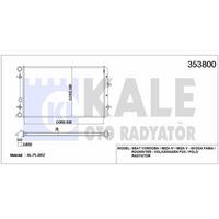 Motor Radyatoru (Brazing) Polo Cordoba Ibiza Iv V Fabia Roomster 1 2 1 4 1 6 1 9Tdi 99>16 KALE 353800