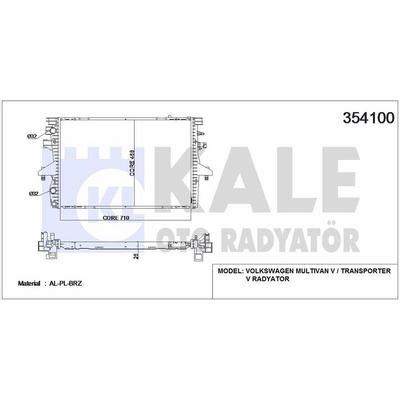 Motor Radyatoru Transporter T5 1 9Tdi Klimali Manuel 04> KALE 354100