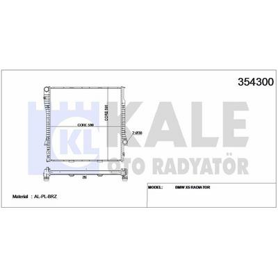 Motor Su Radyatoru Bmw M57N E53 KALE 354300