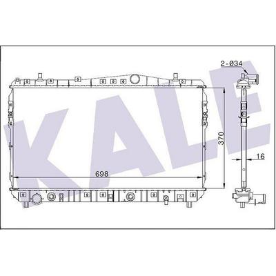 Motor Su Radyatoru Rezzo 370×698×16 KALE 355400