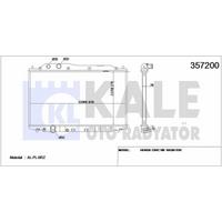 Motor Su Radyatoru Honda Civic Sedan 2006 2012 Manuel Vites (375×678×26) KALE 357200