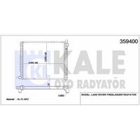 Motor Su Radyatoru Land Rover Freelander 482×428×32 KALE 359400