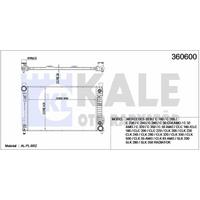 Motor Su Radyatoru W203 00>07 Cl203 02>08 S203 01>07 C209 02>09 A209 03>10 R171 04>11 KALE 360600