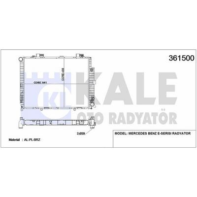 Motor Su Radyatoru E-Class W210 96>99 S210 96>99 KALE 361500