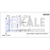 Motor Su Radyatoru C5 P406 Ym Ew7J4 (1 8 16V) P406 Ym 2 0Hdi 8V 01> Olcu: (380×538×26) KALE 364500